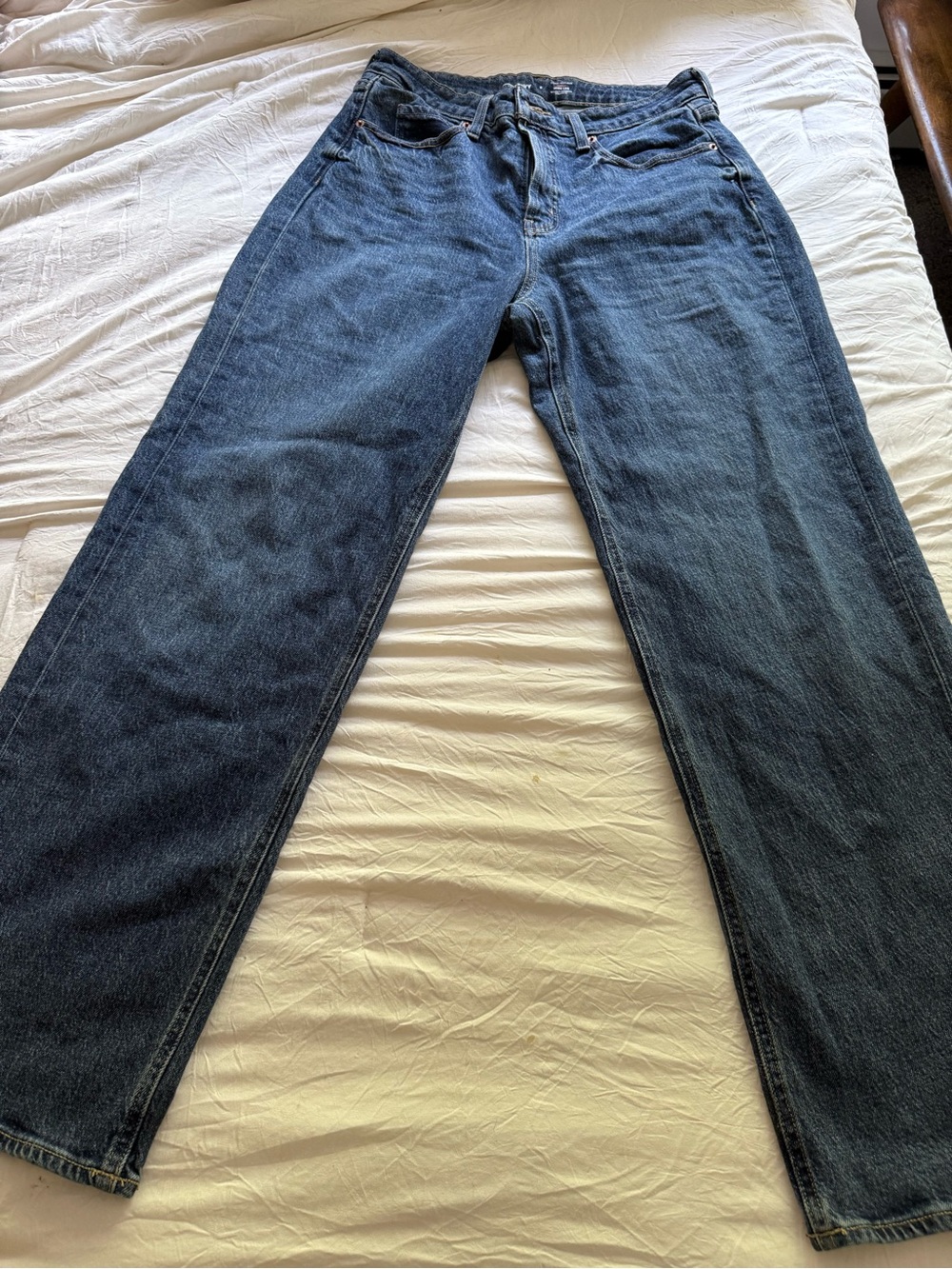 Old Navy Women's Wide-Leg Dark Blue Jeans